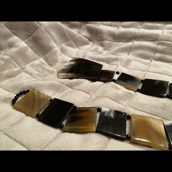 Belt made of horn. Handmade - Picture 10 of 17